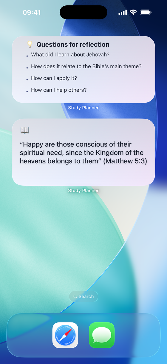 Home screen widgets